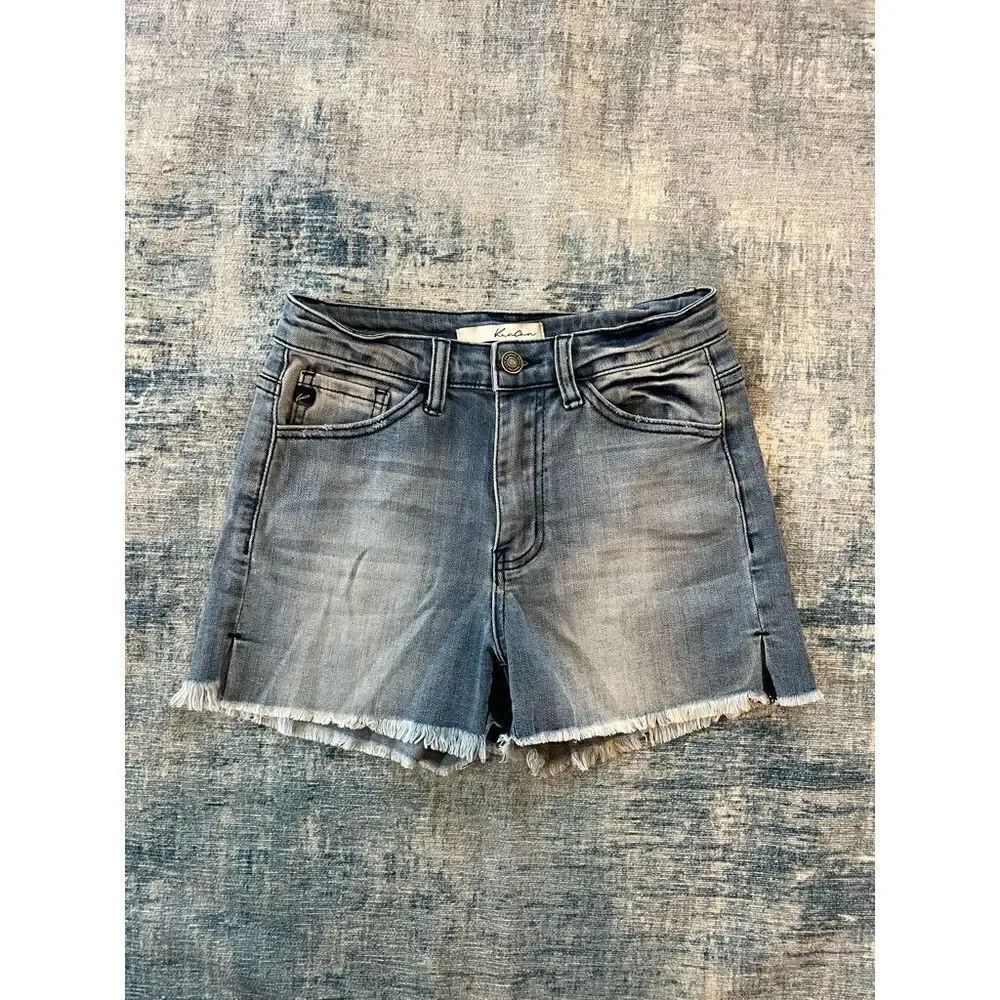 Kancan Kasia Cut Off Denim Shorts Small